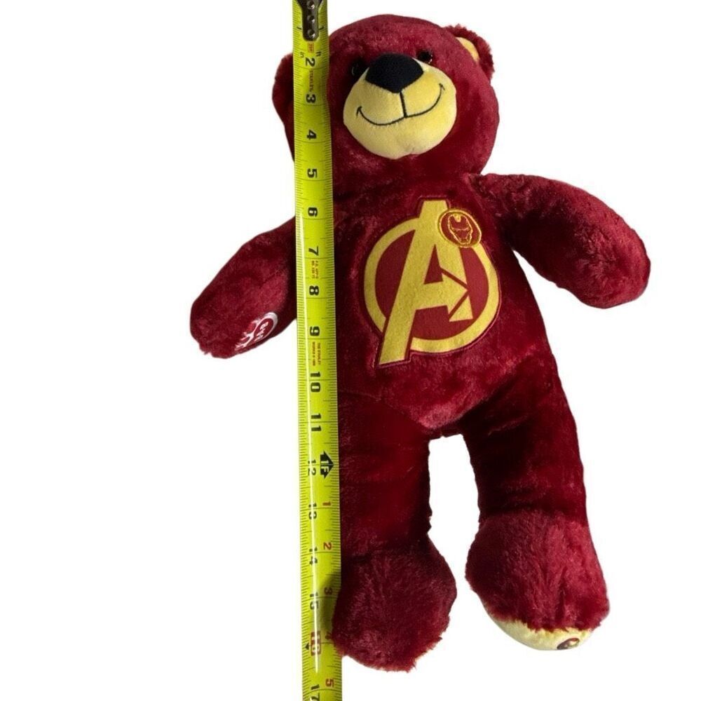 Build-A-Bear Workshop Marvel Avengers Red Plush 16" Bear Iron Man Stuffed Animal